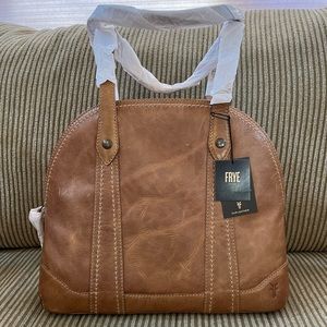 NWT Frye Melissa Domed Satchel-Beige